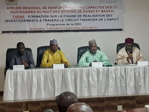 atelier dosso renforcement de capacité maires STD Décembre 2023 ANFICT DDC PACT 2 LC NIAMEY Ministère Intérieur